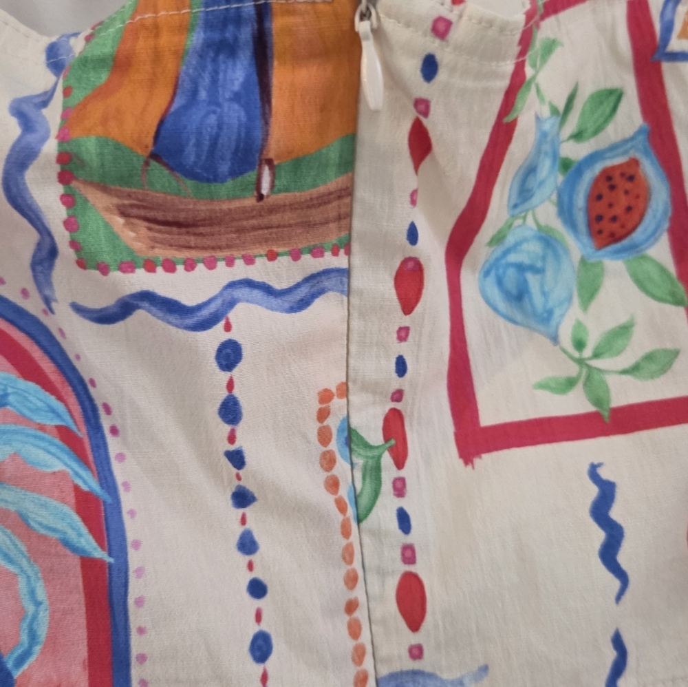 Avec Les Filles Colorful Floral Dress NWT - Picture 7 of 12